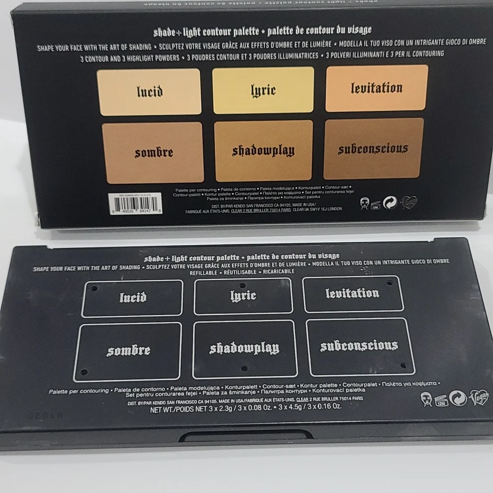 🆕KVD BEAUTY ~ Shade + Light Refillable Face Contour Palette ~ NEW IN BOX